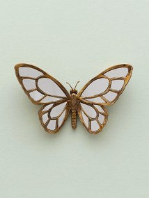 Oglinda decorativa, de perete, din rasina, Butterfly
