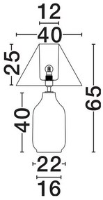 Veioza din ceramica lucrata manual WABI