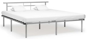 vidaXL Cadru de pat, gri, 180x200 cm, metal