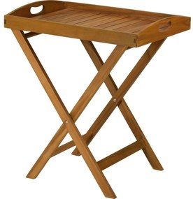 Masă de servit în grădină Alissa, lemn de acacia ,60 x 42 x în.65 cm
