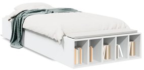 3280608 vidaXL Cadru de pat, alb, 90x200 cm, lemn prelucrat