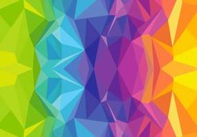 Fototapet - Abstracție geometrică, colorată (147x102 cm)