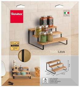 Organizator pentru mirodenii din lemn York – Metaltex