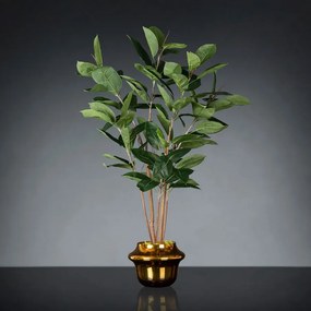 Aranjament floral mare decor festiv design LUX GOLD ATOLLO FICUS H-118cm