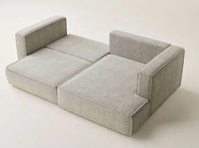 Colțar bej extensibil/cu spațiu de depozitare cu tapițerie din chenille (cu colț pe partea dreaptă/cu șezlong) Velto – Maison de Rêve