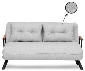 Canapea extensibilă QIRA, 2 locuri, gri