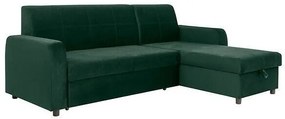 Colțar Boston 176 Cutie de pat, 238x162x87cm, 111 kg, Picioare: Plastic