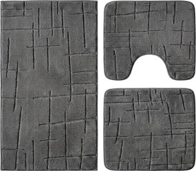 Set 3 Covoare baie antiderapante Soft, 60x90 cm, CBA407