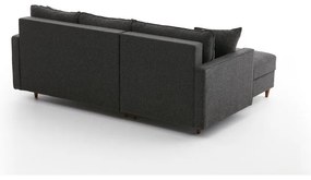 Colțar gri antracit (colț pe partea stângă ) Eva – Balcab Home