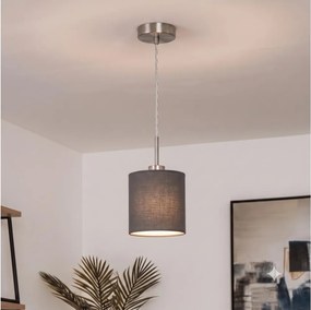 Brilagi - Lustră LED suspendată pe cablu NUBILA 1xE27/60W/230V Ø 14 cm antracit