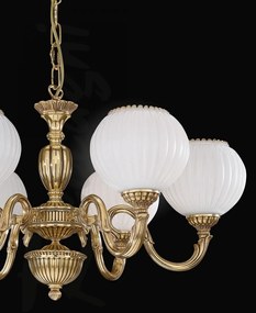 Candelabru din alama cu 6 brate design italian 9350