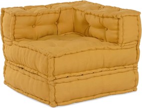 vidaXL Unitatea de sofa modulară galben 70x70x54 țesătură