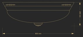 Plafoniera design clasic realizata manual BELLAGIO, 60cm