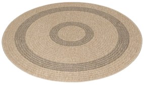 Covor de exterior negru/bej rotund ø 80 cm Comilla – Ayyildiz Carpets