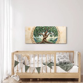Tablou – Arborele vieții împletit (120x50 cm)