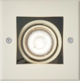 Set de 6 spoturi moderne bej de sol GU10 50mm rotative și înclinabile IP65 - Oneon