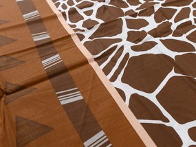 Lenjerie de pat din bumbac Renforce EBONY maro Dimensiune lenjerie de pat: 2 buc 80 x 80 cm | 200 x 200 cm