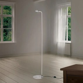 Lampadar LED cu spot ajustabil STUDENT crom satin