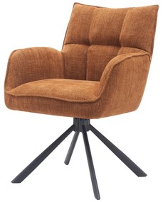 Set de scaune de sufragerie portocaliu 2 buc. tapițat Marilla – Unique Furniture