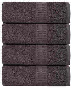 vidaXL Prosoape de baie 4 buc. FROGN antracit 30x30 cm 100% bumbac