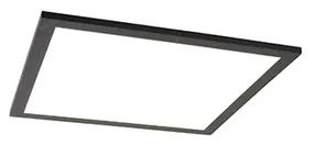 Plafoniera moderna neagra incluzând LED 40 cm - Liv