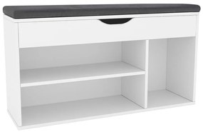 Pantofar (dulap pantofi) Filesas (alb + negru) . 1116342