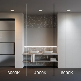 Spot LED incastrabil protectie IP44 Okno 11x11cm CCT