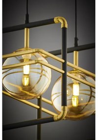 Lustră pe cablu Jupiter 2026 FIORI 2xG9/10W/230V negru/auriu/bej