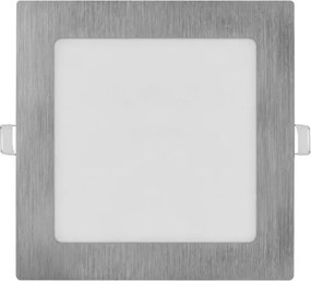 Corp de iluminat LED încastrat NEXXO LED/12,5W/230V 3000/3500/4000K argintiu 17x17 cm