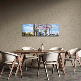 Tablou - Las Vegas (cu ceas) (90x30 cm)