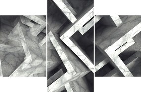Tablou cu cuburi abstracte (90x60 cm)