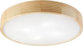 Plafonieră NATURAL MODERN cu 4 socluri E27 (15W, 230V), diametru 58 cm, din lemn de pin