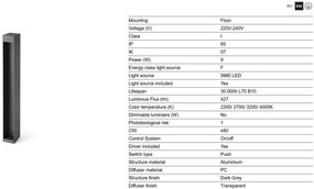 Stalp LED iluminat exterior IP65 CERLER H-60cm gri