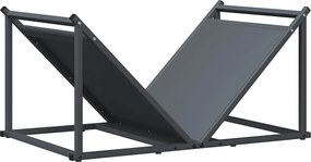 vidaXL Suport pentru lemne de foc Antracit Oțel laminat la rece