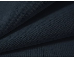 Pat matrimonial albastru închis tapițat cu spațiu de depozitare cu somieră 200x200 cm Lupine – Micadoni