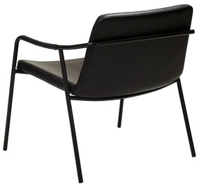 Fotoliu din piele artificială DAN-FORM Denmark Boto, negru