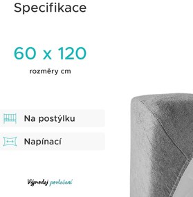 Cearsaf Frotir pentru patut copii Caisa 60x120 cm