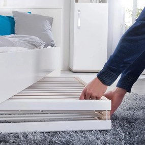 Pătuț pliabil alb cu roți 60x120 cm Fold up – Roba