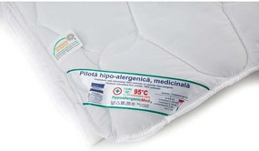PILOTA HIPOALERGENICA, MEDICINALA, 400 G/MP, 200X220 CM, ANOTIMP IARNA, MATERIAL HUSA MICROFIBRA, UMPLUTURA POLIESTER, ALB