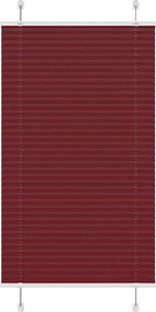 vidaXL Jaluzea plisată Bordeaux Roșu 80x100 cm Lățime țesătură 79,4 cm