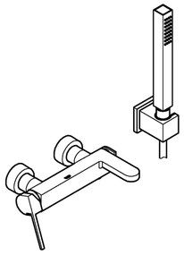 GROHE 33547003 - Baterie pentru cadă PLUS, crom lucios