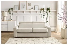 Canapea crem extensibilă 195 cm Monaco – Bobochic Paris