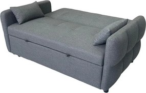Canapea extensibilă cu două locuri Avenberg ZELDA, gri