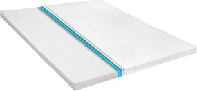 vidaXL Topper saltea, profil tip ou cu spumă rece, 6 cm, 180x200 cm