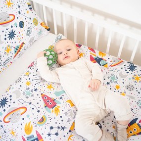 4Home Lenjerie de pat din bumbac pentru copiiCosmic Adventure, 100 x 135 cm, 40 x 60 cm, 100 x 135 cm, 40 x 60 cm