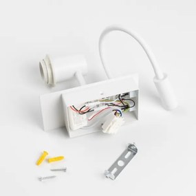 Lampă LED de perete Brilagi NUBILA 1xE27/25W/230V + LED/3W alb/roșu