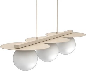 Lustră FLAT pe cablu, 3xE27/15W/230V, bej