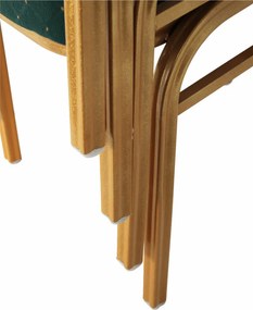 Scaun stivuitor,  verde / vopsea aurie, ZINA 3 NOU