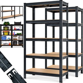 Deuba Set 2 rafturi 180x90x40cm - negru