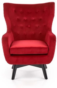 Fotoliu tapitat Marvel Velvet visiniu – H103 cm